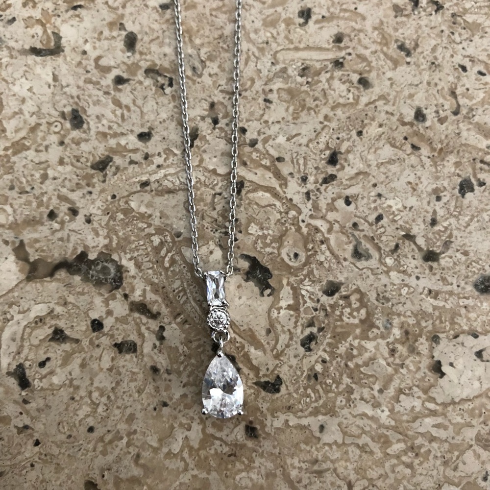 Beautiful CZ necklace and earrings